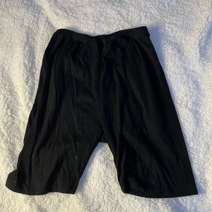 Black biker shorts